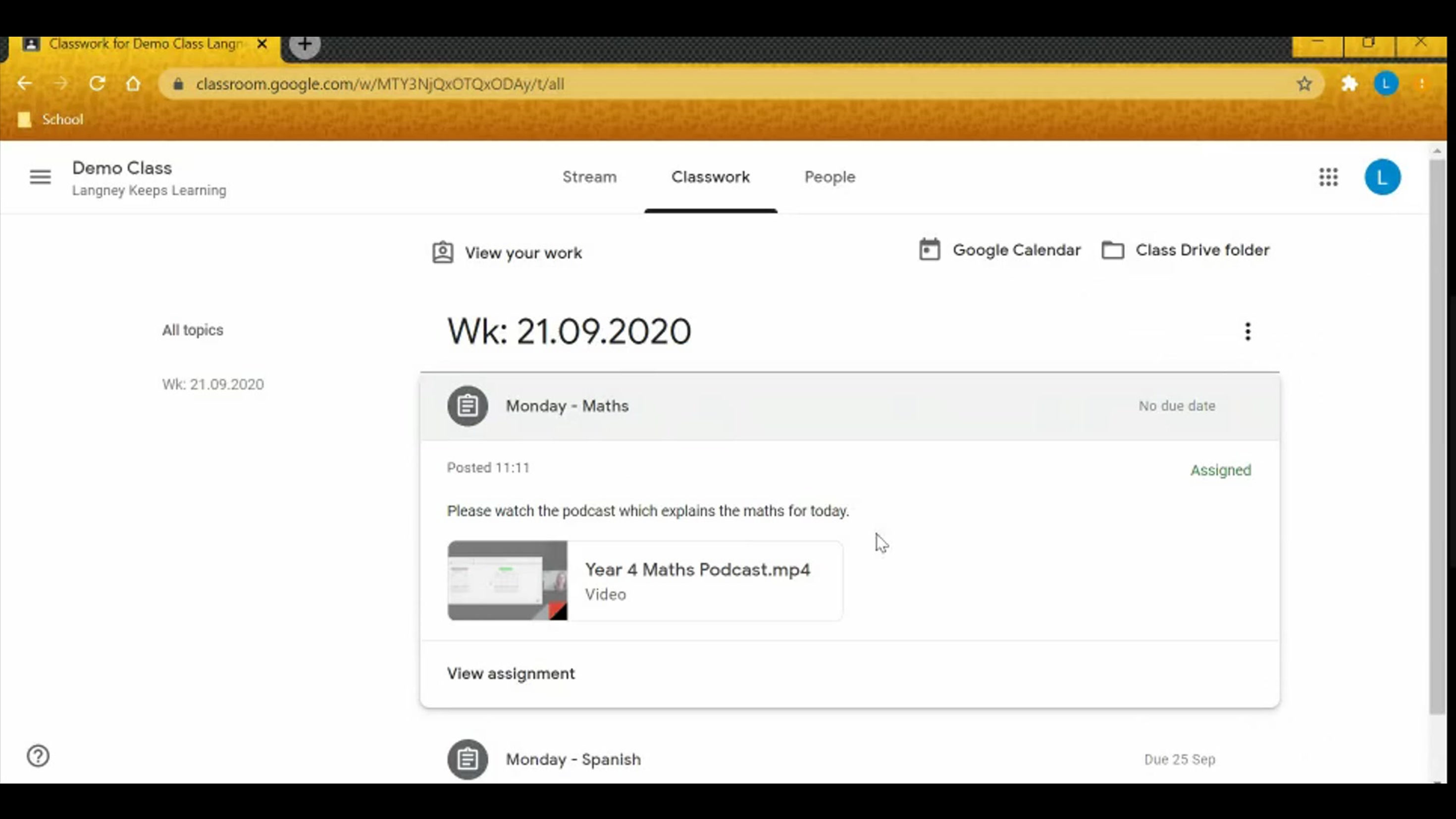 Using Google Classroom